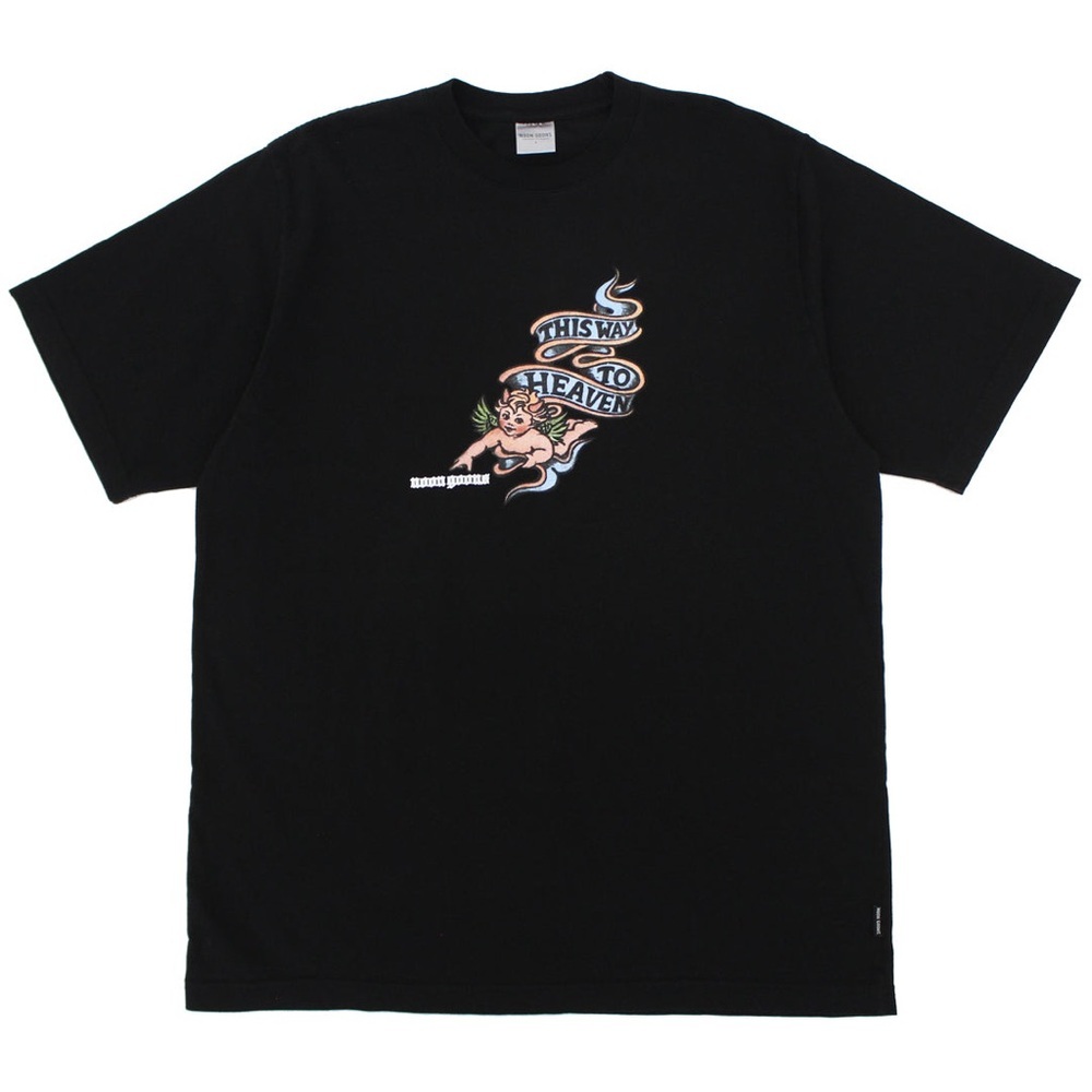 Noon Goons Heaven T T-shirt Medium black graphic 100% cotton tee classic angel
